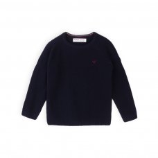 7BKNIT 1T: Navy Knitted Jumper (8-14 Years)